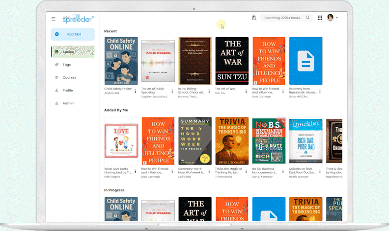 Designed to speed up your reading
